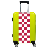 Valise Petit_damier_rouge Vert