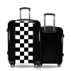 Valise Petit_damier_noir Noir