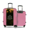 Valise Planisphere Rose