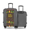 Valise Sapins_de_Noël_multicolores Gris