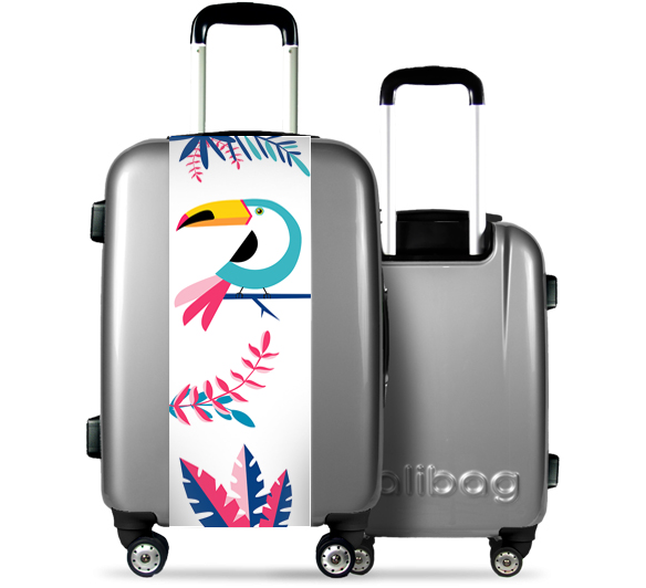 Grey Suitcase Toucan