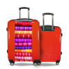 Valise Toiles_multicolores Rouge
