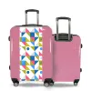 Valise Motifs_Carrés Rose