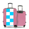 Valise Damier_bleu Rose